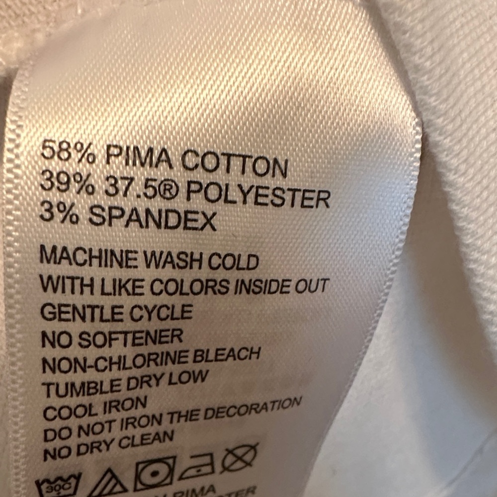 Tommy Bahama White Short-Sleeve Polo Shirt Pima Cotton Blend Size XL - Picture 6 of 6